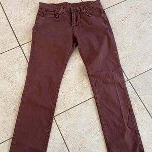 JBrand Men’s Kane Straight Leg Jeans, Sz 33, Brown